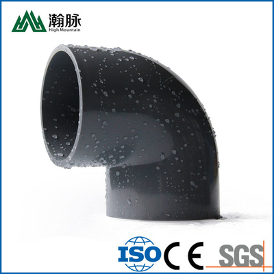 品質  Right Angle PVC Water Pipe Fittings 90 Degree Elbow UPVC DN20 - DN800 工場