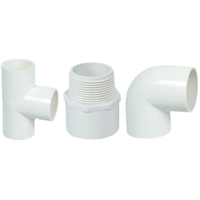 3つの方法ポリ塩化ビニールの排水の管付属品の白いティーの肘の配管