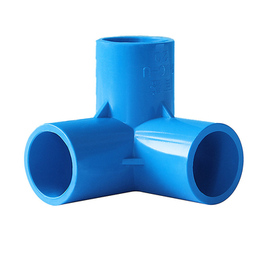青い色ポリ塩化ビニールの排水の配水管の付属品の大口径90のDegの肘