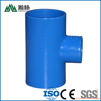 青い色ポリ塩化ビニールの排水の配水管の付属品の大口径90のDegの肘