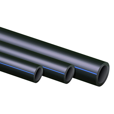 腐食耐性HDPE水道管 DN16mm-1800mm 青か黒 青いストライプ
