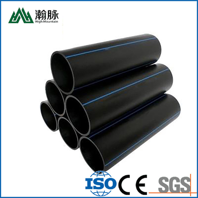 カスタマイズされたサイズ HDPE 水道管 厚さ 2.3mm-117.6mm 青か黒