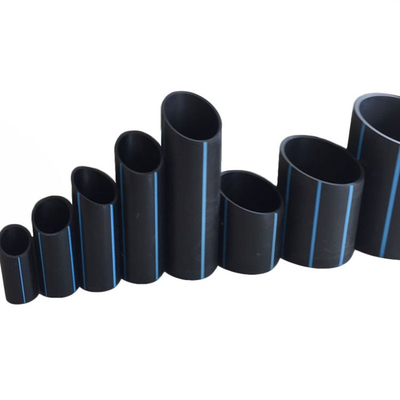 PE HDPE 水道パイプ 青いストライプと青いストライプと青いストライプのPE
